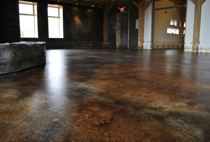 Acid stained floor - 2