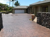 stamped driveway