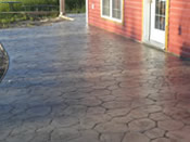 outdoor attached ground level pad