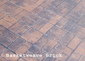 Basketweave Brick stamp pattern
